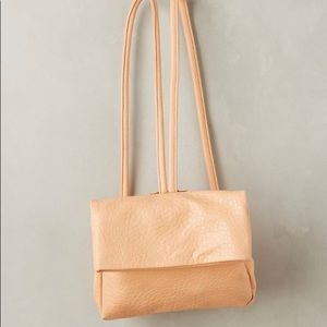 Anthropologie peach/nude backpack purse